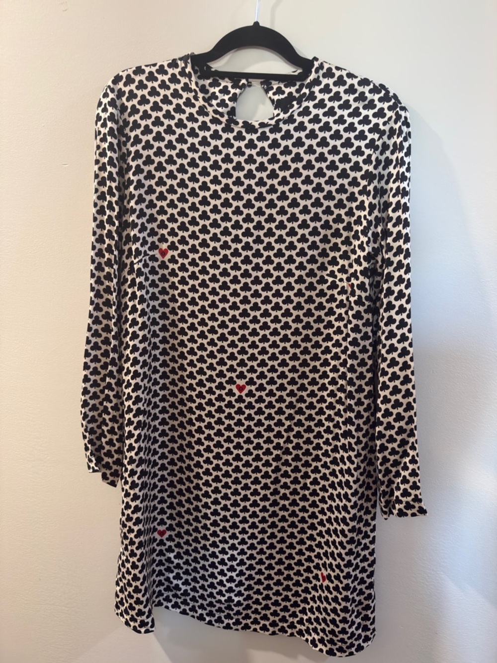 Ottod’Ame Club Printed Mini Dress - Black & White - Keyhole Back - size 6 (read)